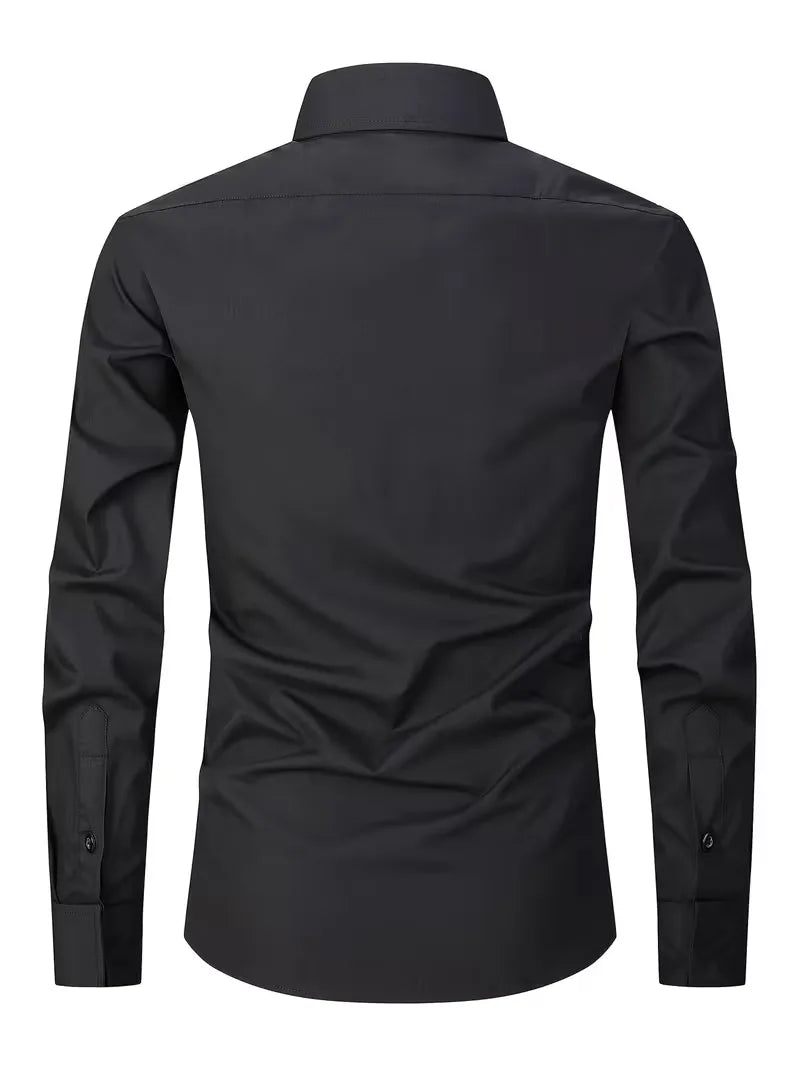 Mens Mandarin Collar Shirt