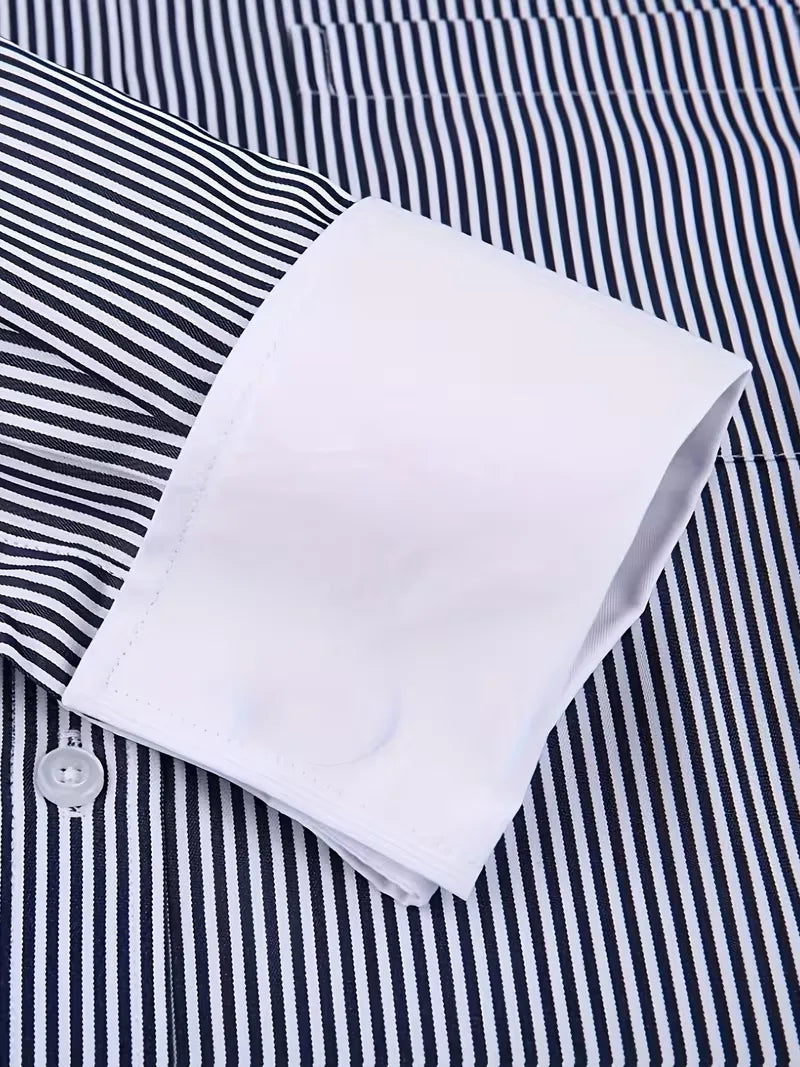 Mens Mandarin Collar Shirt