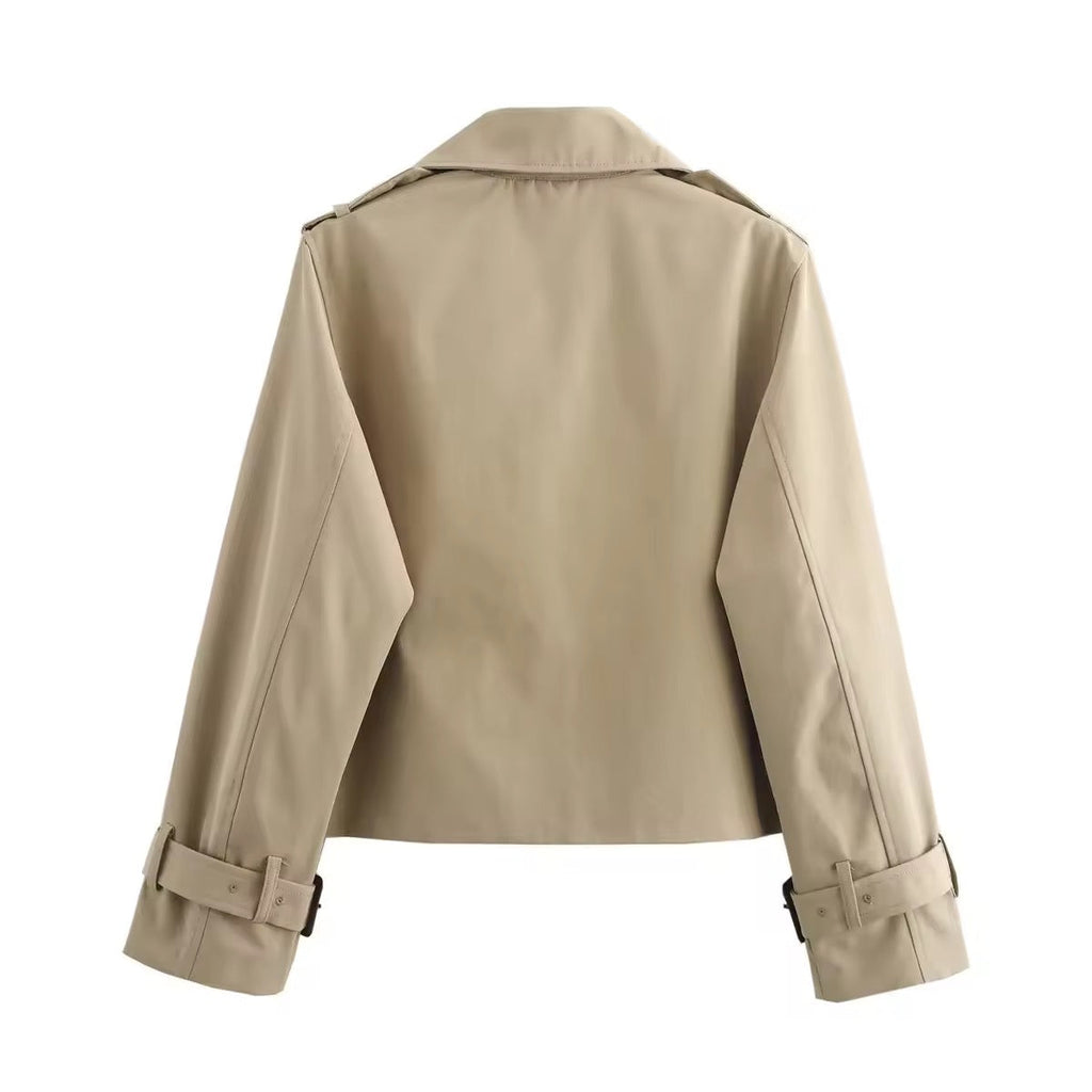 Cropped Trench Coat