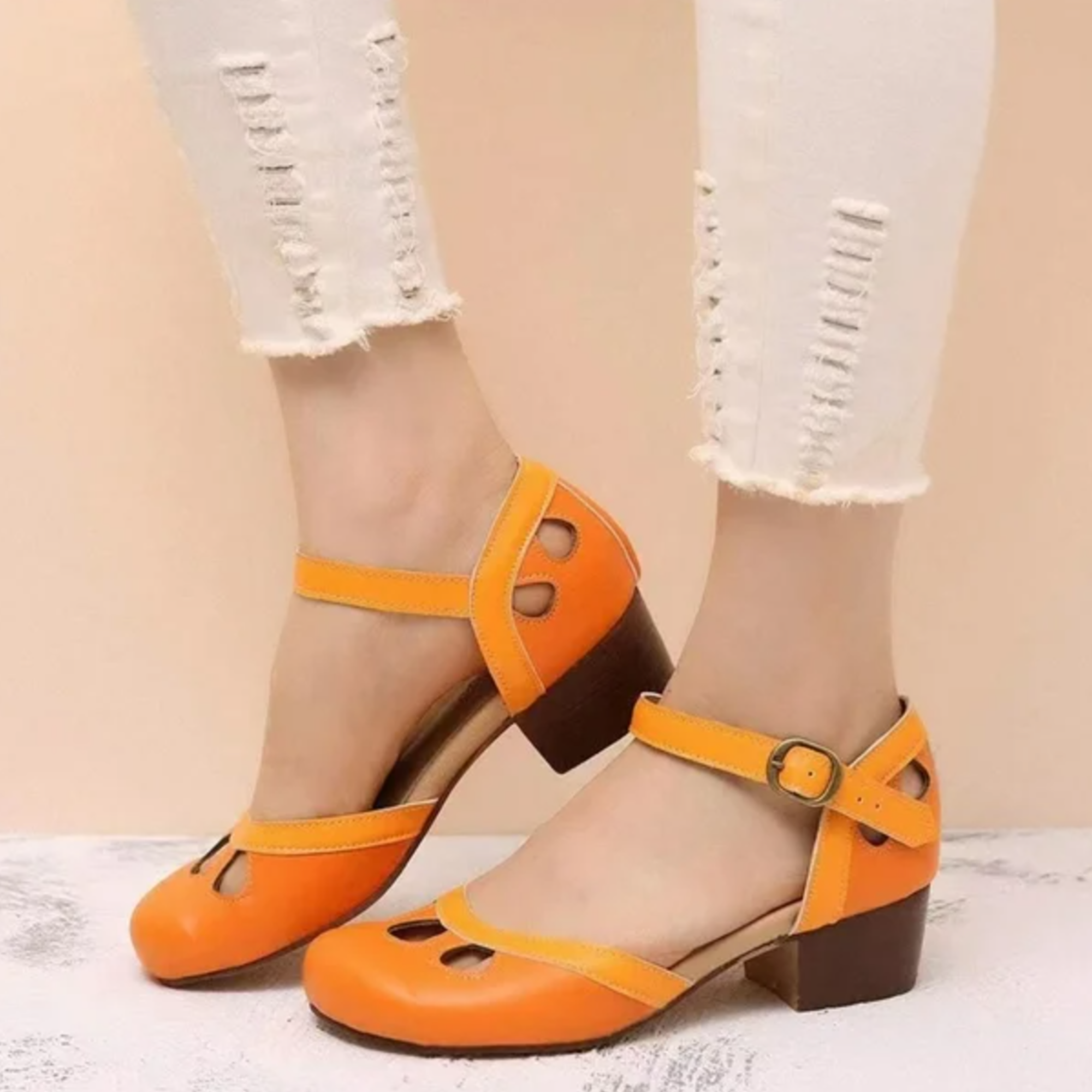 Orthopedic Low Heel Sandals