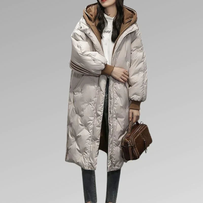 Long Lined Winter Coat Warm Look Elegant Everyday