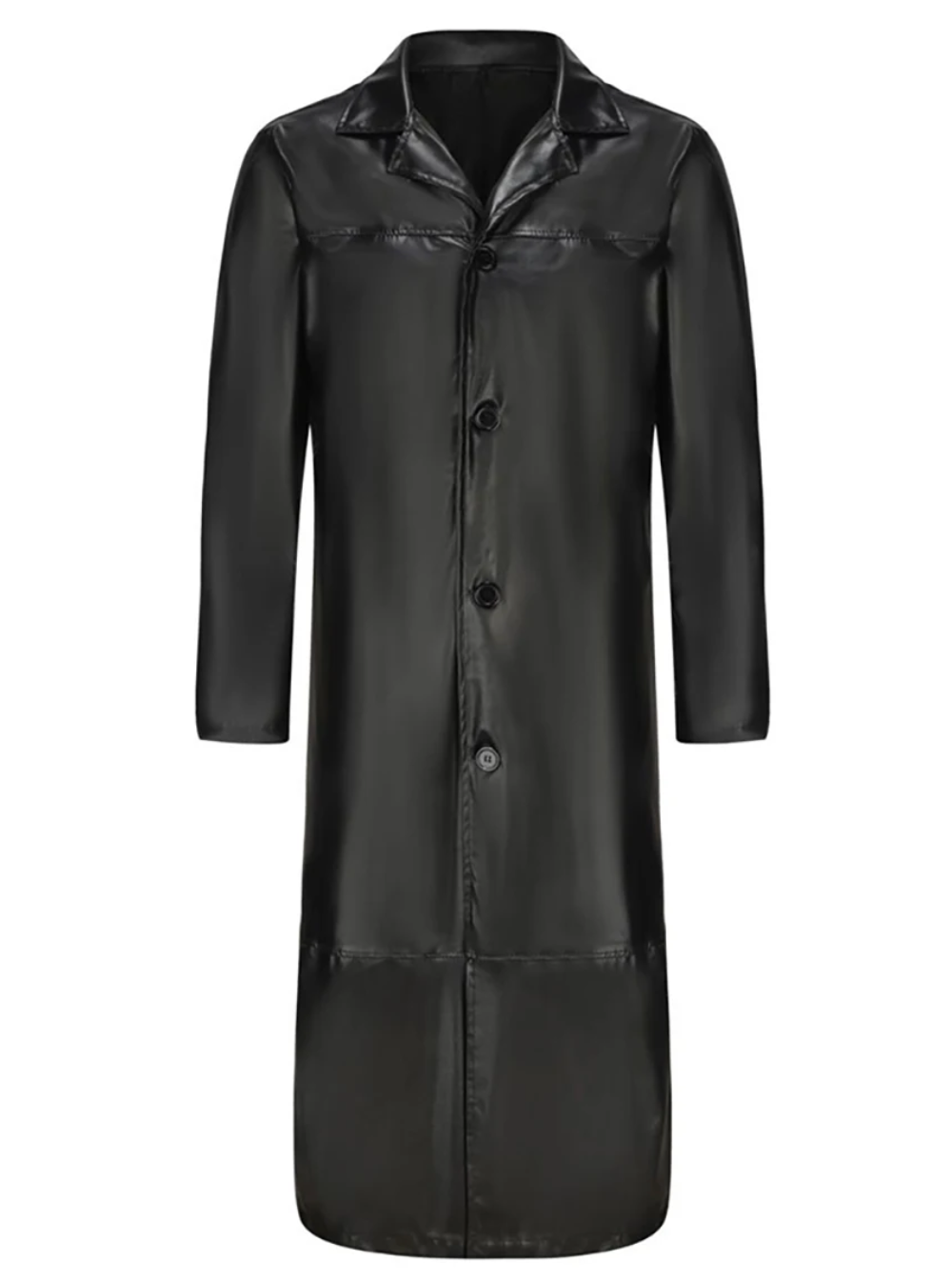 Long Leather Coat for Men