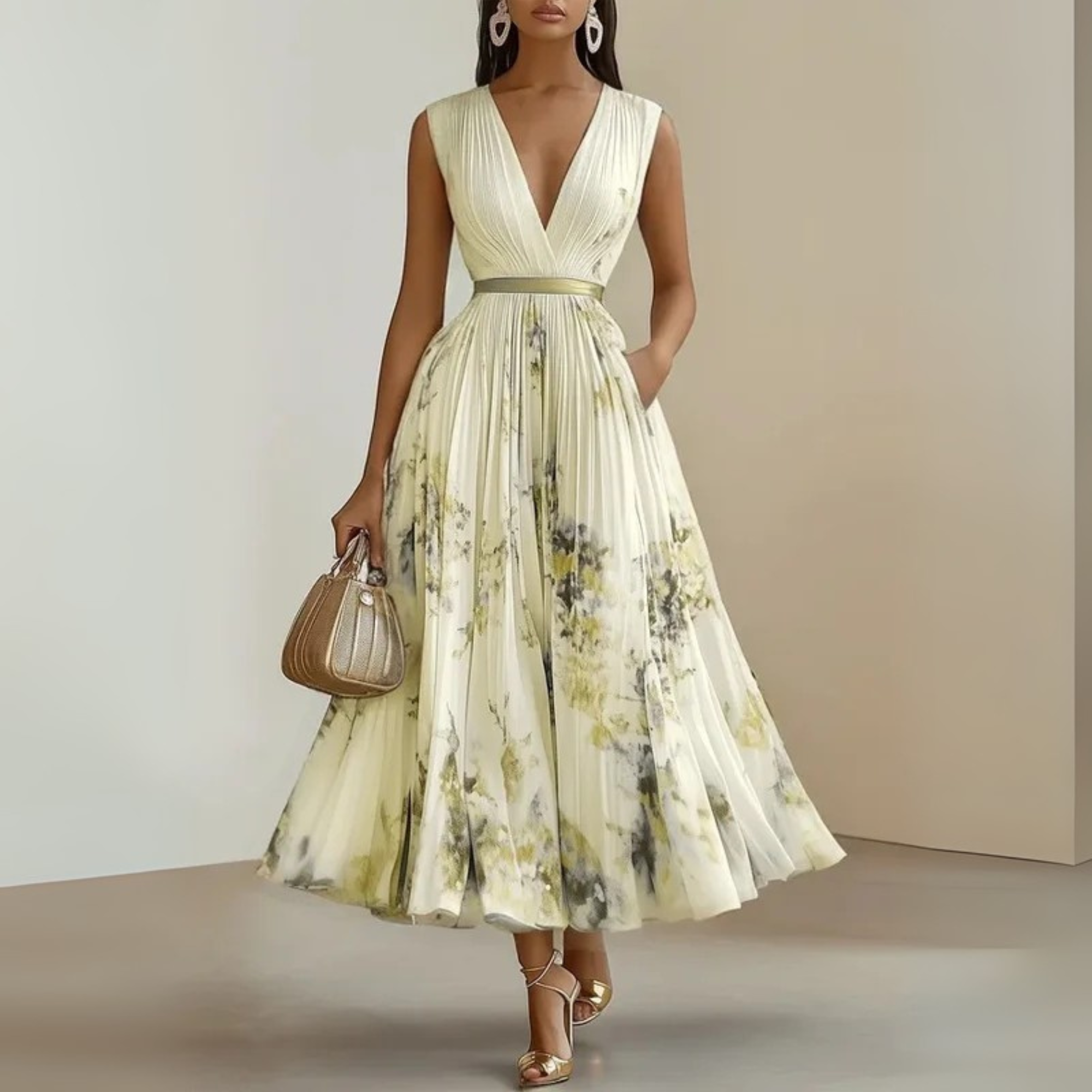 Flowy Sleeveless Summer Maxi Dress