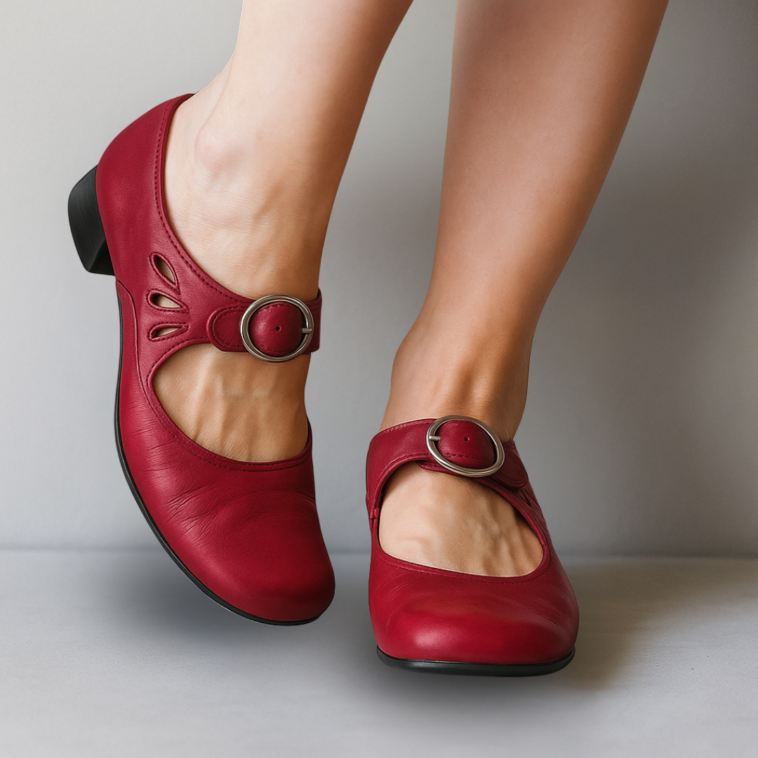 Orthopedic Vegan Leather Flat Sandals