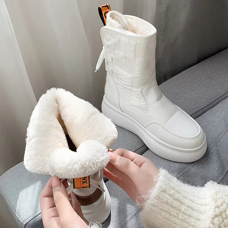 Waterproof Ankle Boots Warm Lined Rain Snow Winter Grip