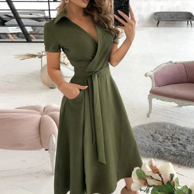 A Line Midi Dress Summer