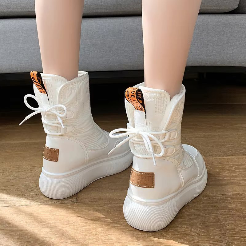 Waterproof Ankle Boots Warm Lined Rain Snow Winter Grip