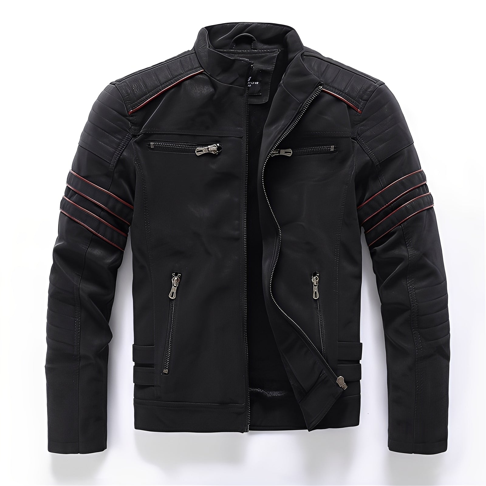 Stylish Motorcycle Leather Jacket for Men