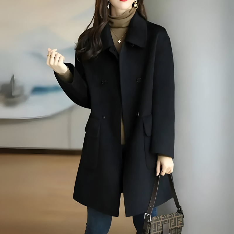 Formal Coat Stylish Refined Elegant Winter Tailored