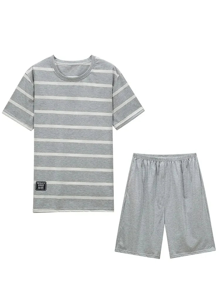 Men's Striped Short Pyjama Set