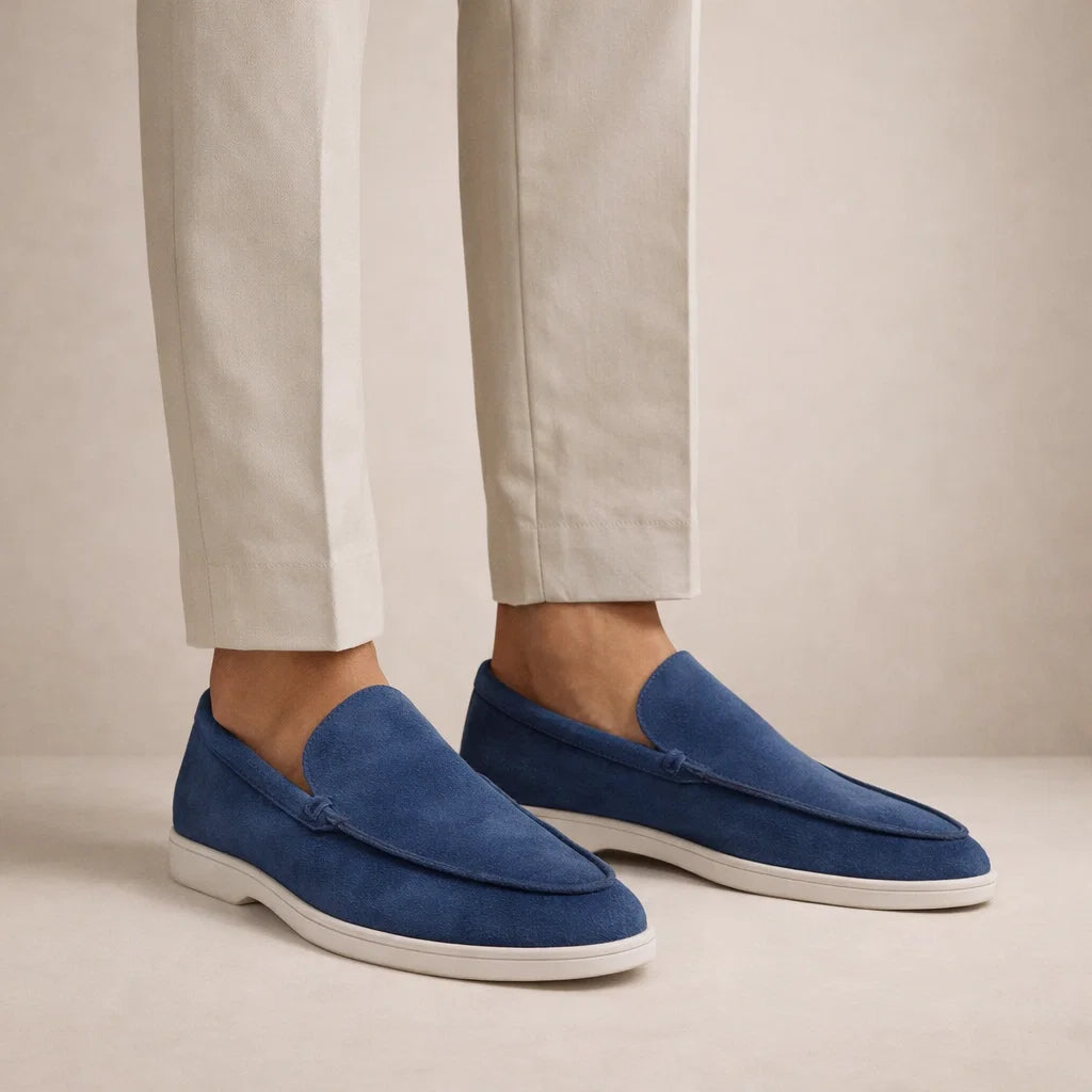 Men's Casual Loafers Regular Fit Leather Upper Slip-On