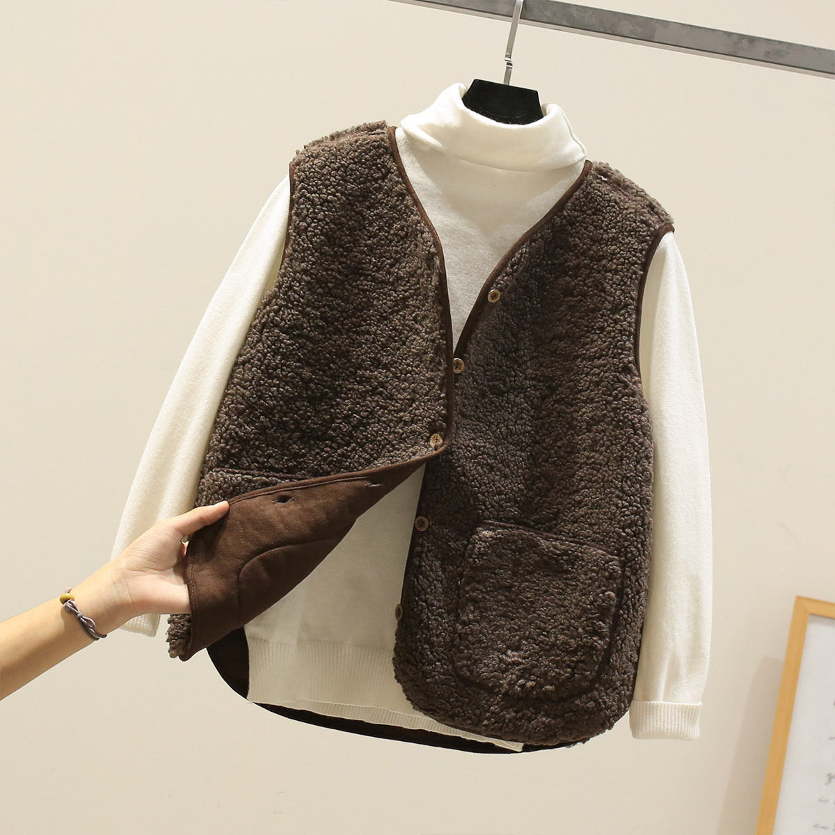 Vest Lambswool Classic Elegant
