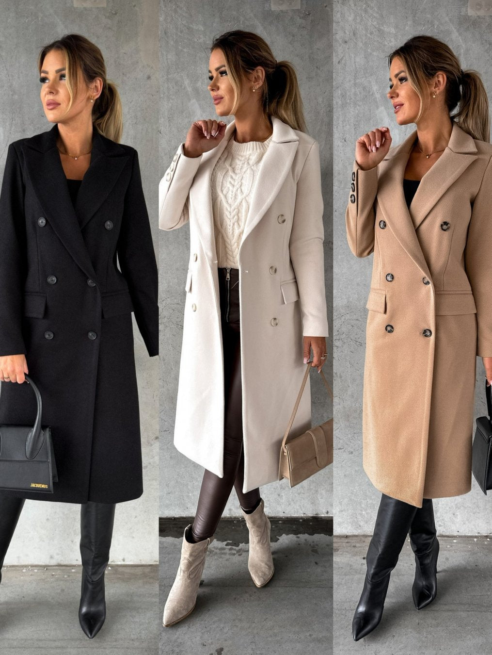 Women's Double-Breasted with Winter Sleeves