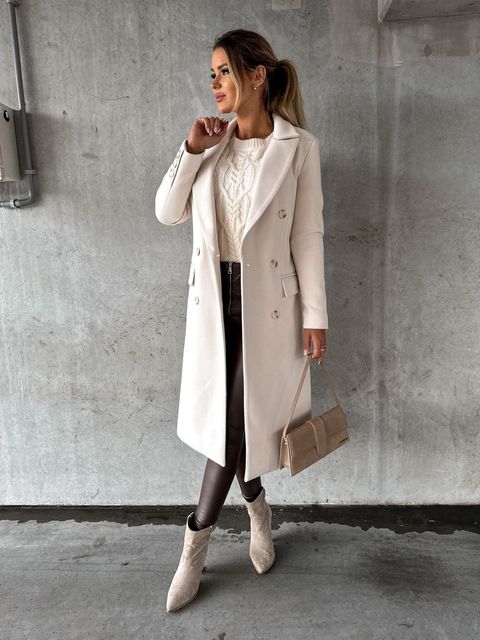 Women's Double-Breasted with Winter Sleeves