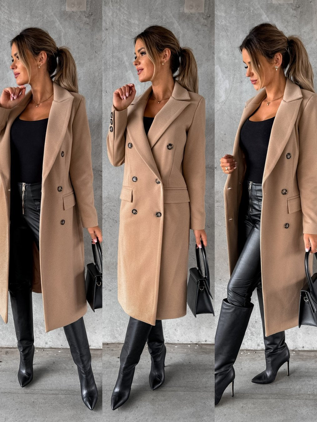 Women's Double-Breasted with Winter Sleeves