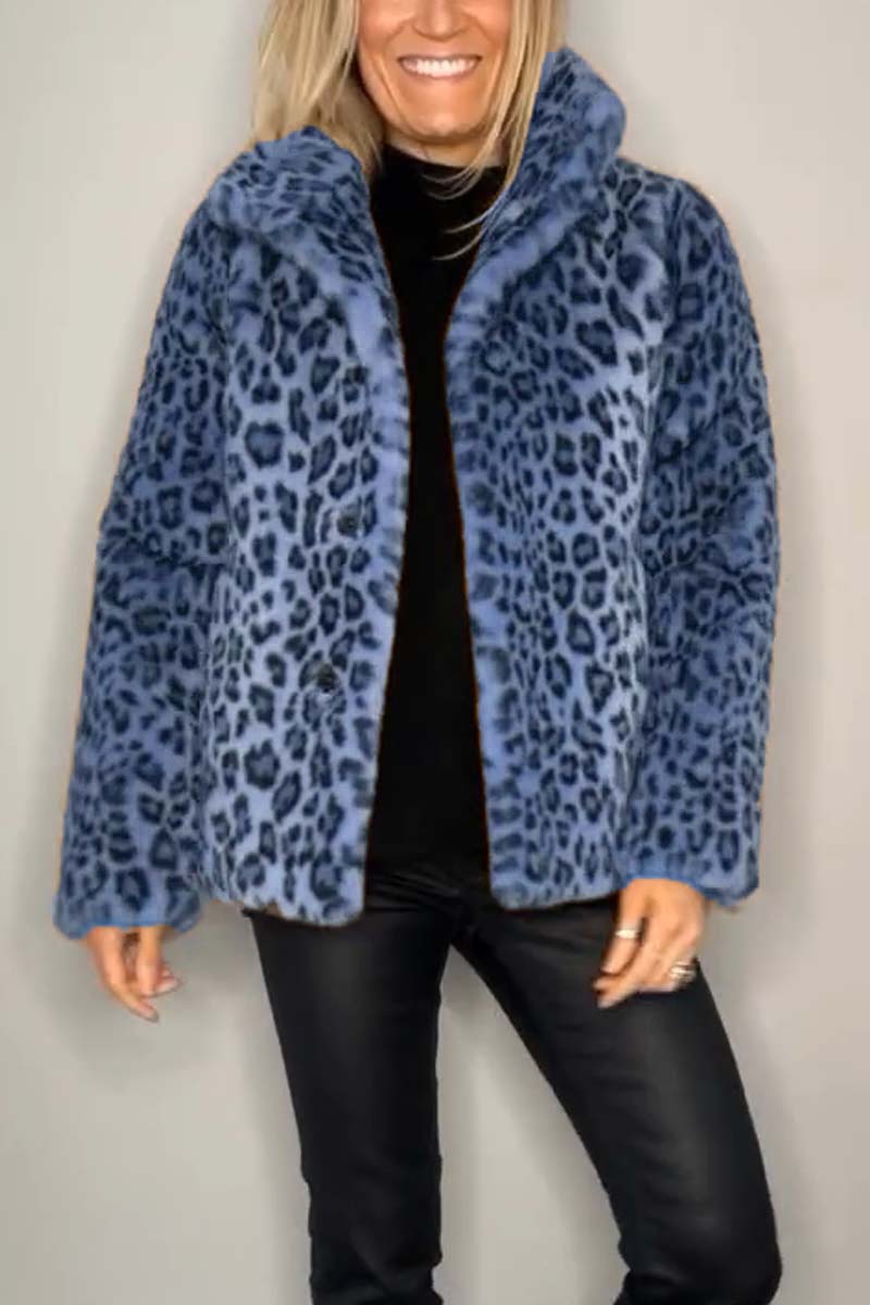Leopard Print Winter Coat Classic Bold Statement Design