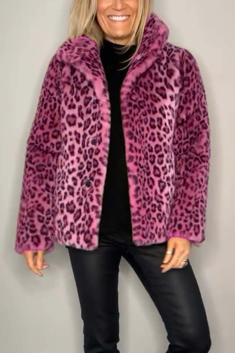 Leopard Print Winter Coat Classic Bold Statement Design