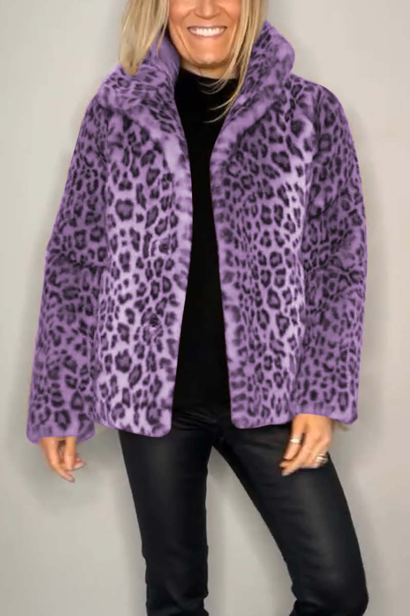 Leopard Print Winter Coat Classic Bold Statement Design