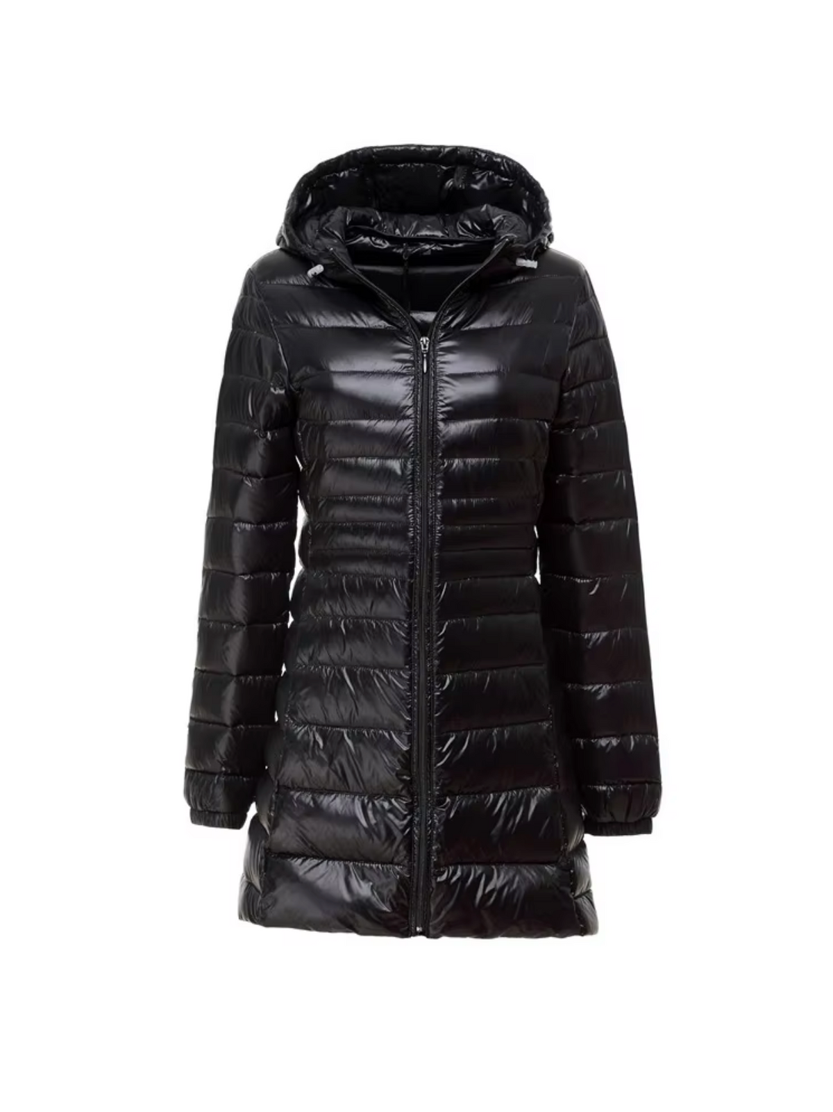 Women's Long Quilted Jacket Down Padded Lightweight Winter