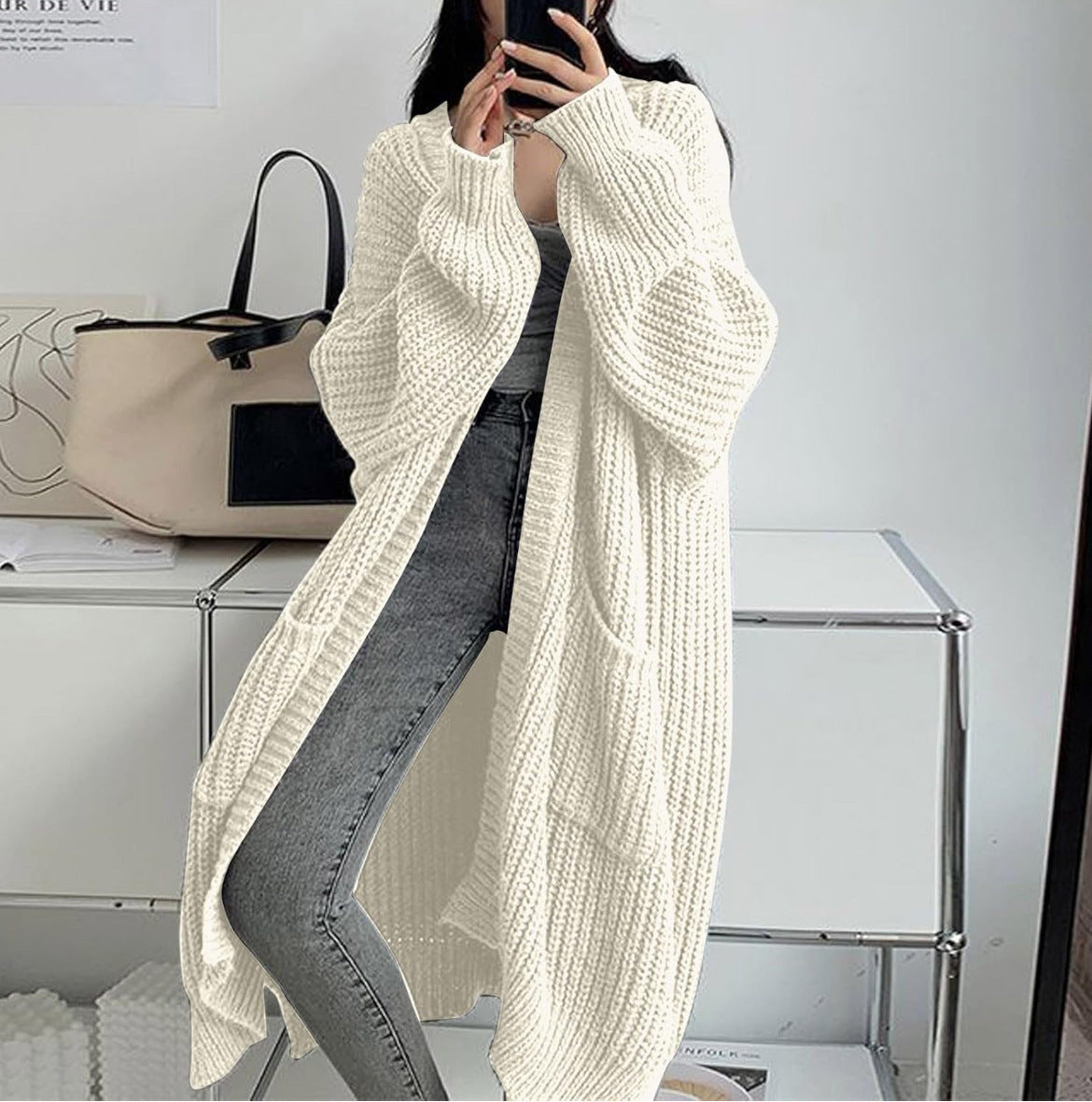 The Longline Cardigan with Pockets