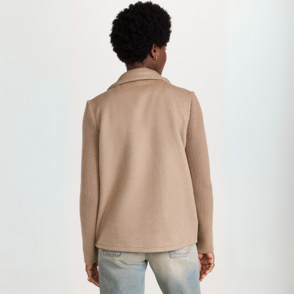 Knit Blazer Coat Soft Structured Smart Casual Layering