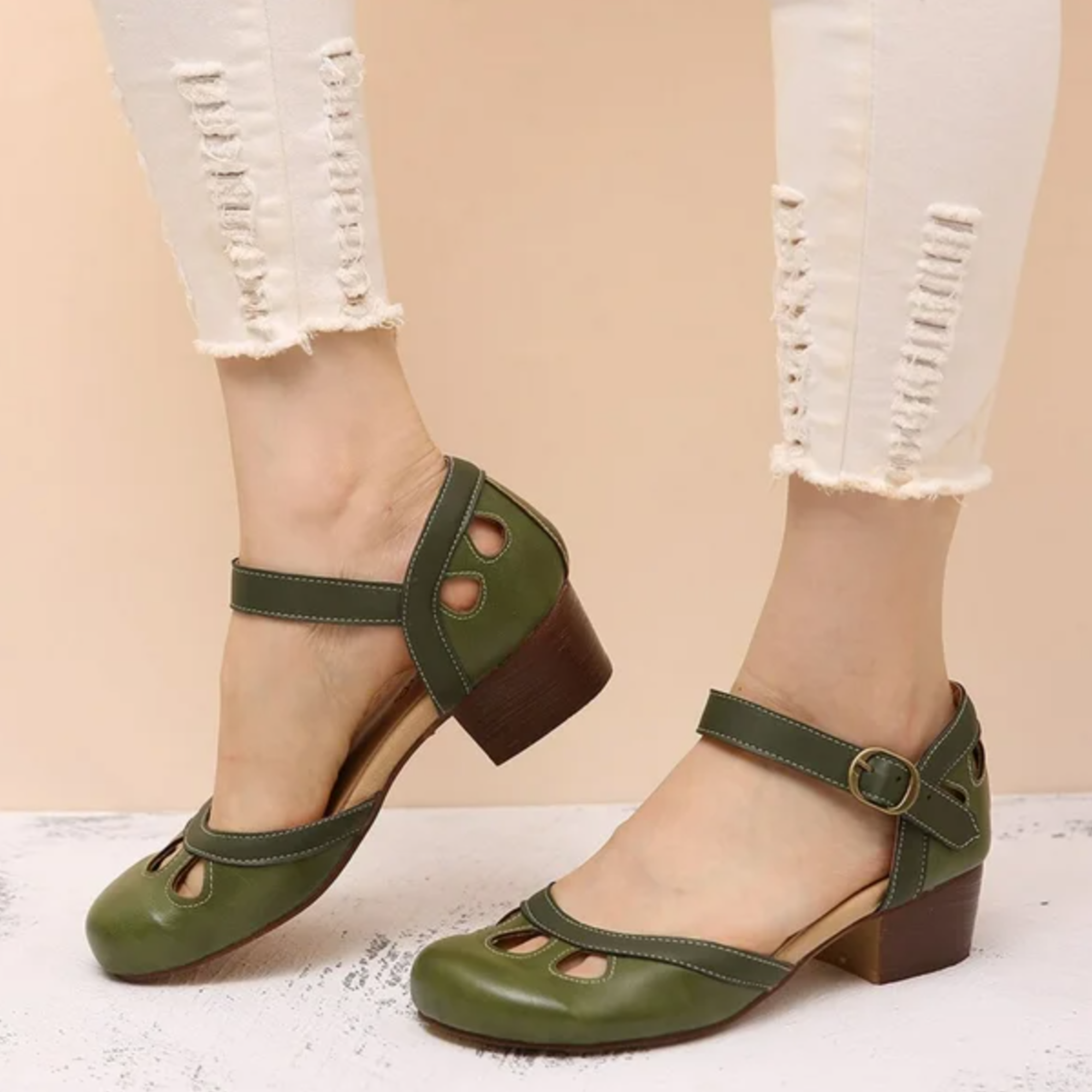 Orthopedic Low Heel Sandals