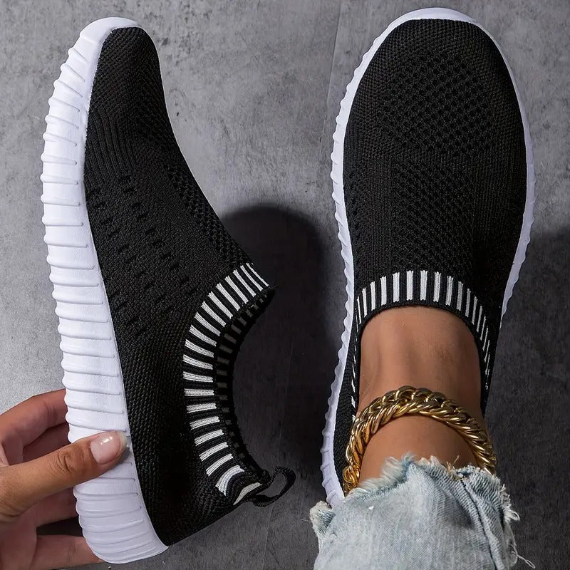 Women's Breathable Sneakers Reinforced Footbed Cushioned Arch Support