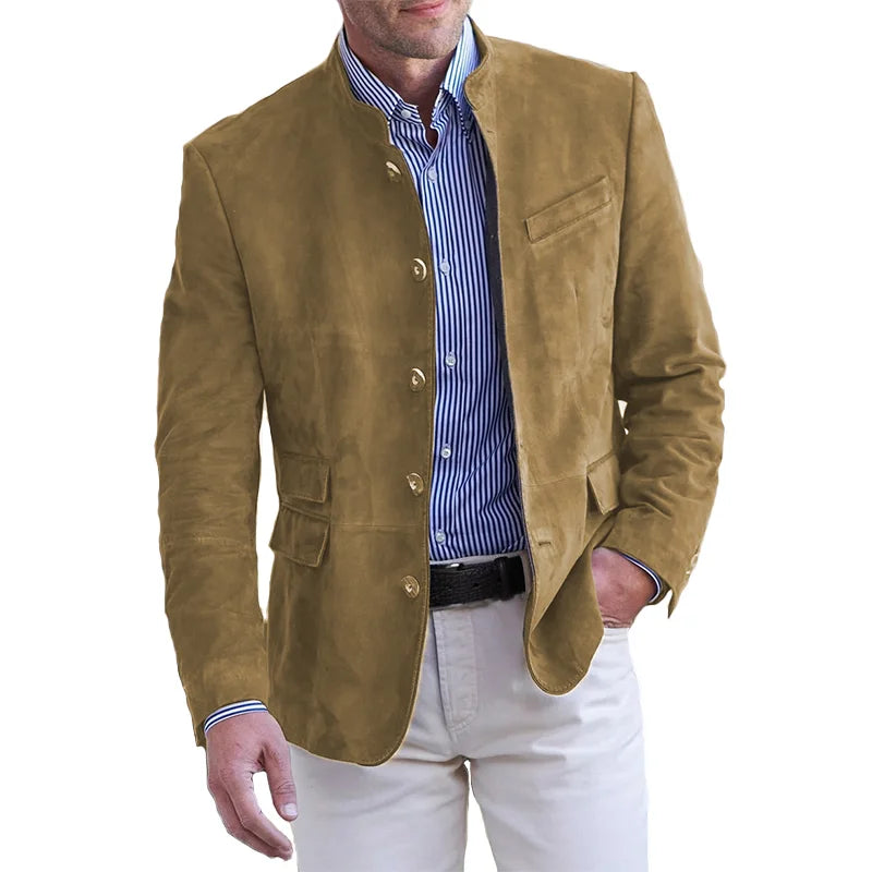 Classic Jacket for Men with Button Closure