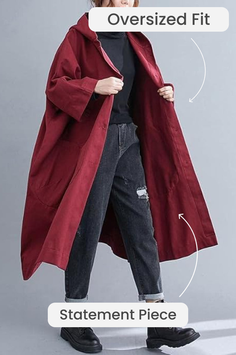 Oversized Waterproof Windbreaker Jacket
