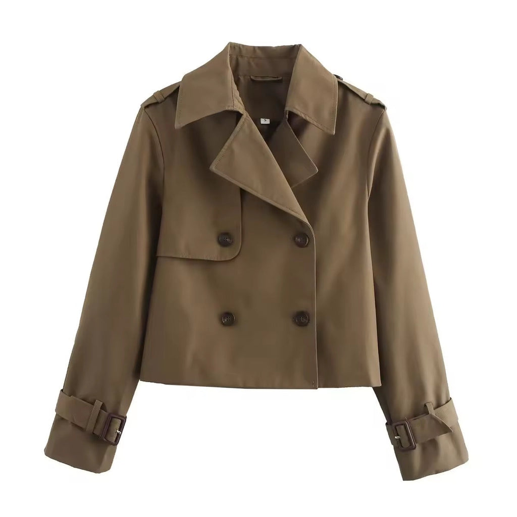Cropped Trench Coat