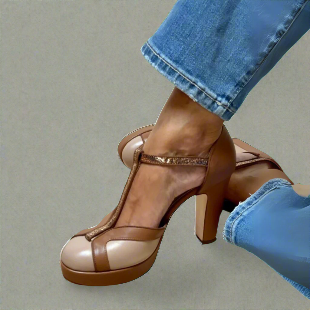 Orthopedic Block Heel Sandals