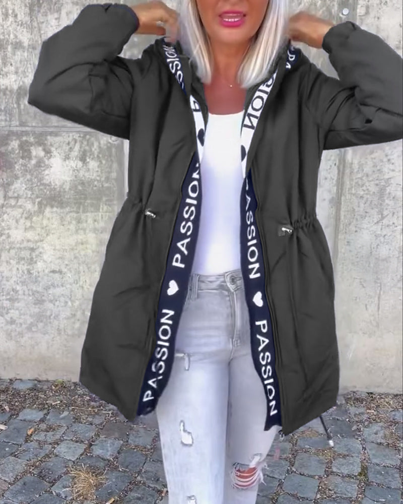 Hooded Coat Casual Minimalist Relaxed Everyday Comfort