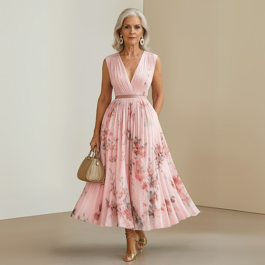 Flowy Sleeveless Summer Maxi Dress