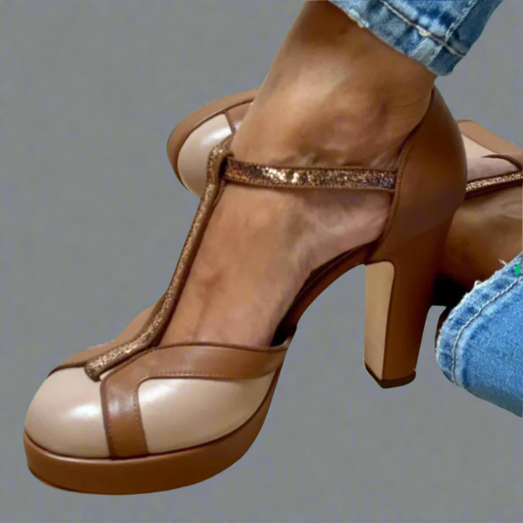 Orthopedic Block Heel Sandals