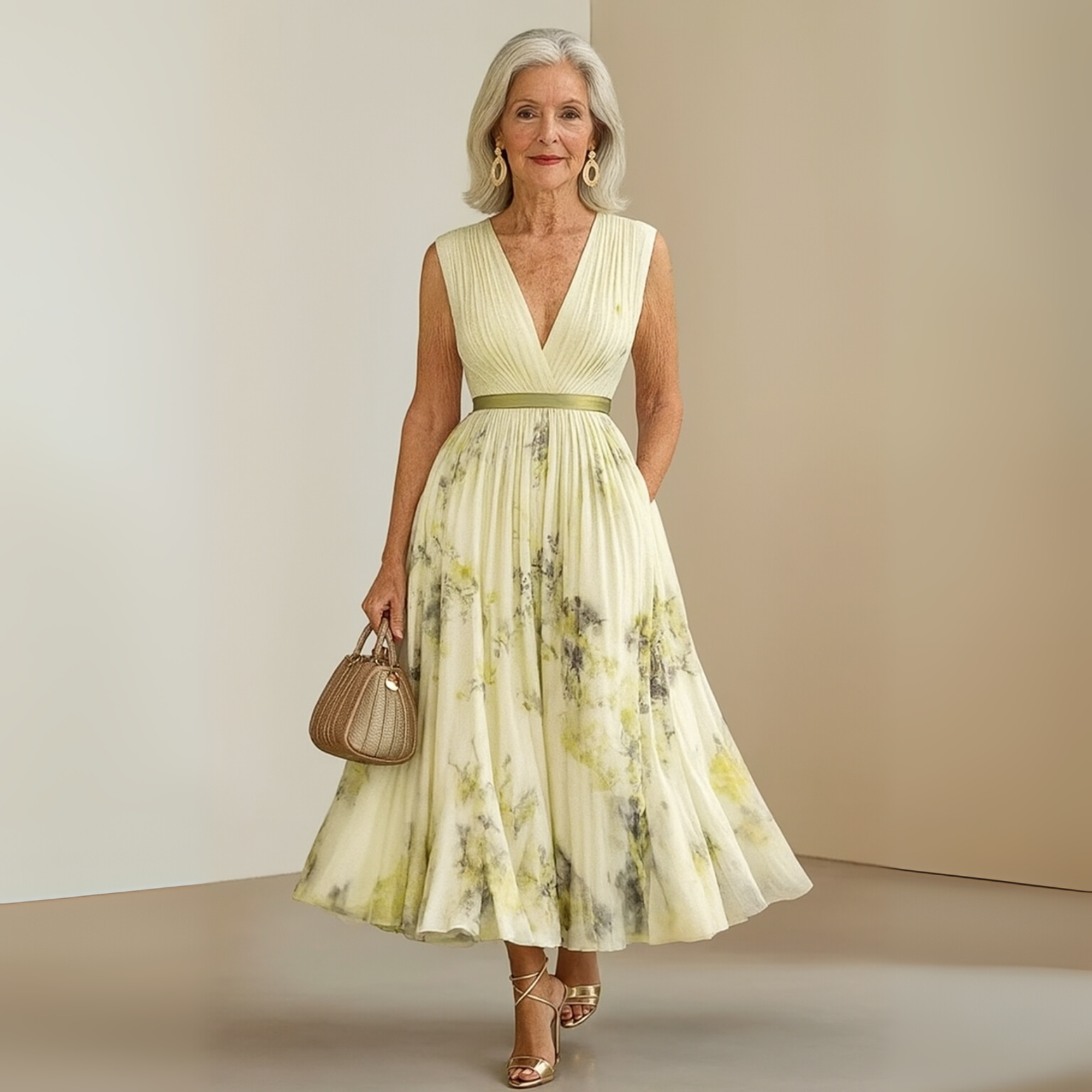 Flowy Sleeveless Summer Maxi Dress