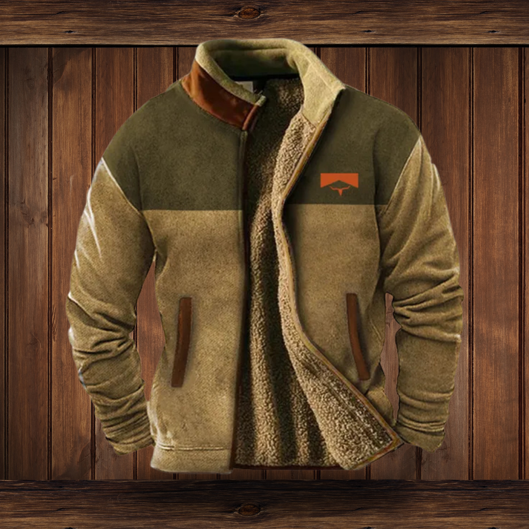Men's Merino Fleece Jacket for Outdoor Warmth & Comfort