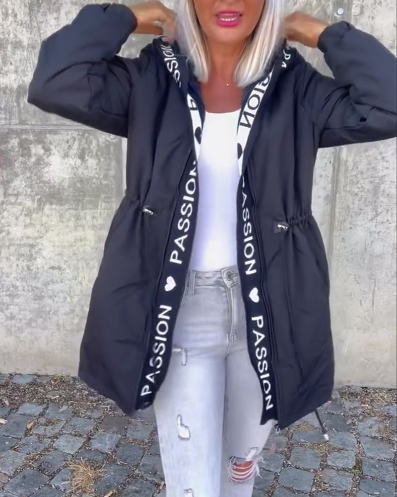 Hooded Coat Casual Minimalist Relaxed Everyday Comfort
