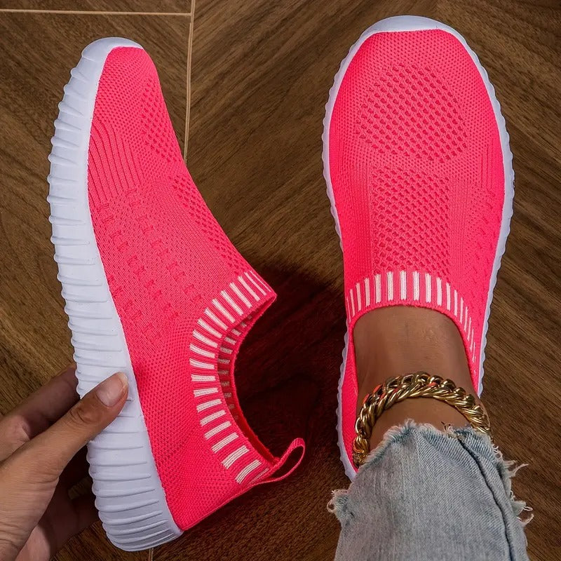 Women's Breathable Sneakers Reinforced Footbed Cushioned Arch Support