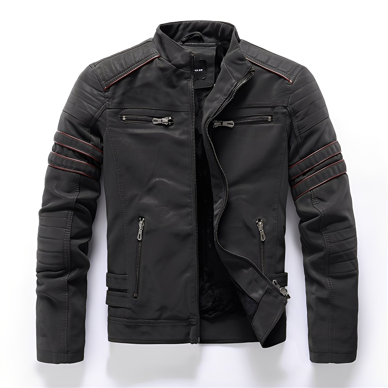 Stylish Motorcycle Leather Jacket for Men