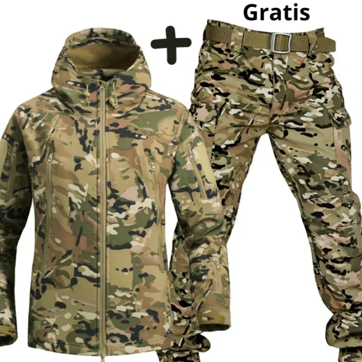 Men's Windbreaker Jacket Softshell Trousers Set Outdoor