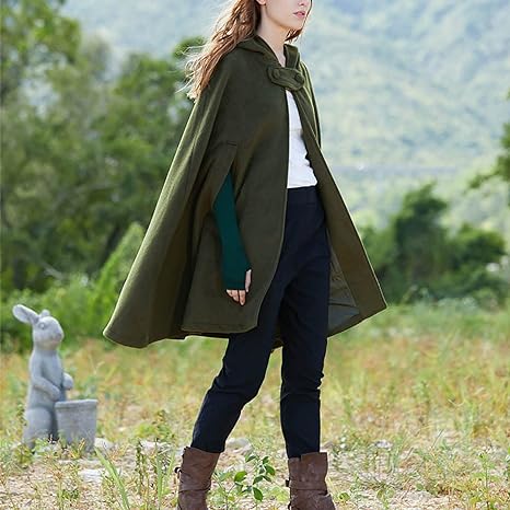 Women's Hooded Coat Short Vintage Style Occasion