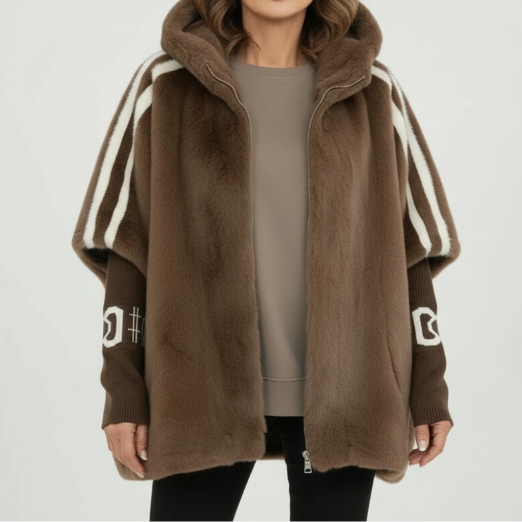 Cosy Hooded Jacket Soft Luxe Winter Relaxed Comfort