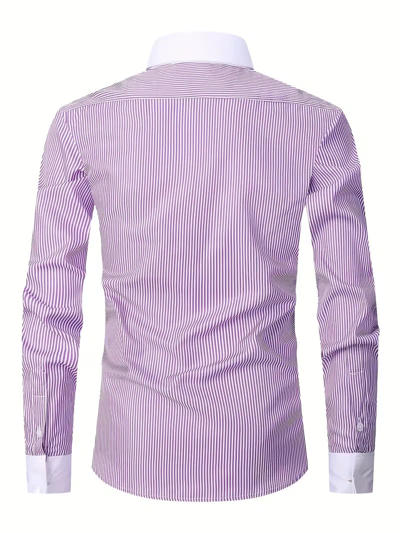 Mens Mandarin Collar Shirt