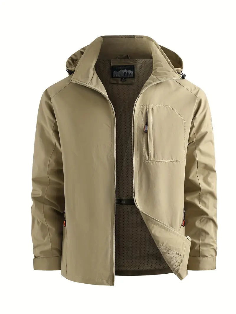 Men's Lightweight Jacket Packable Water Repellent Nylon