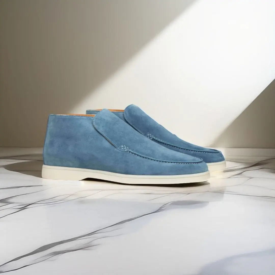Comfortable Men's Loafers With Stitched Upper
