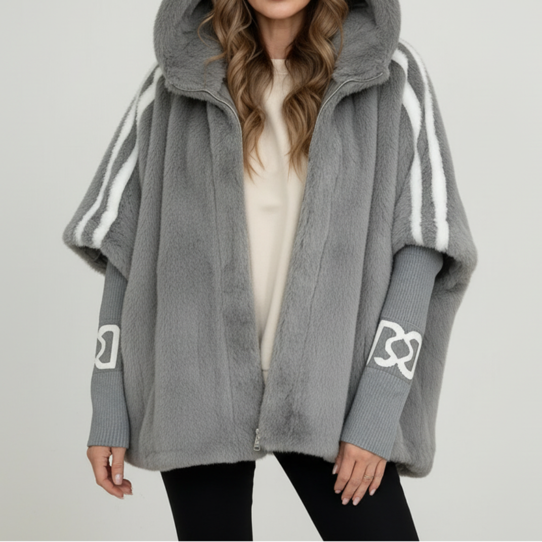 Cosy Hooded Jacket Soft Luxe Winter Relaxed Comfort
