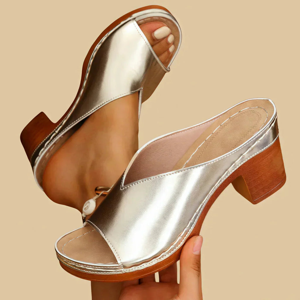 Orthopedic Block Heel Sandals