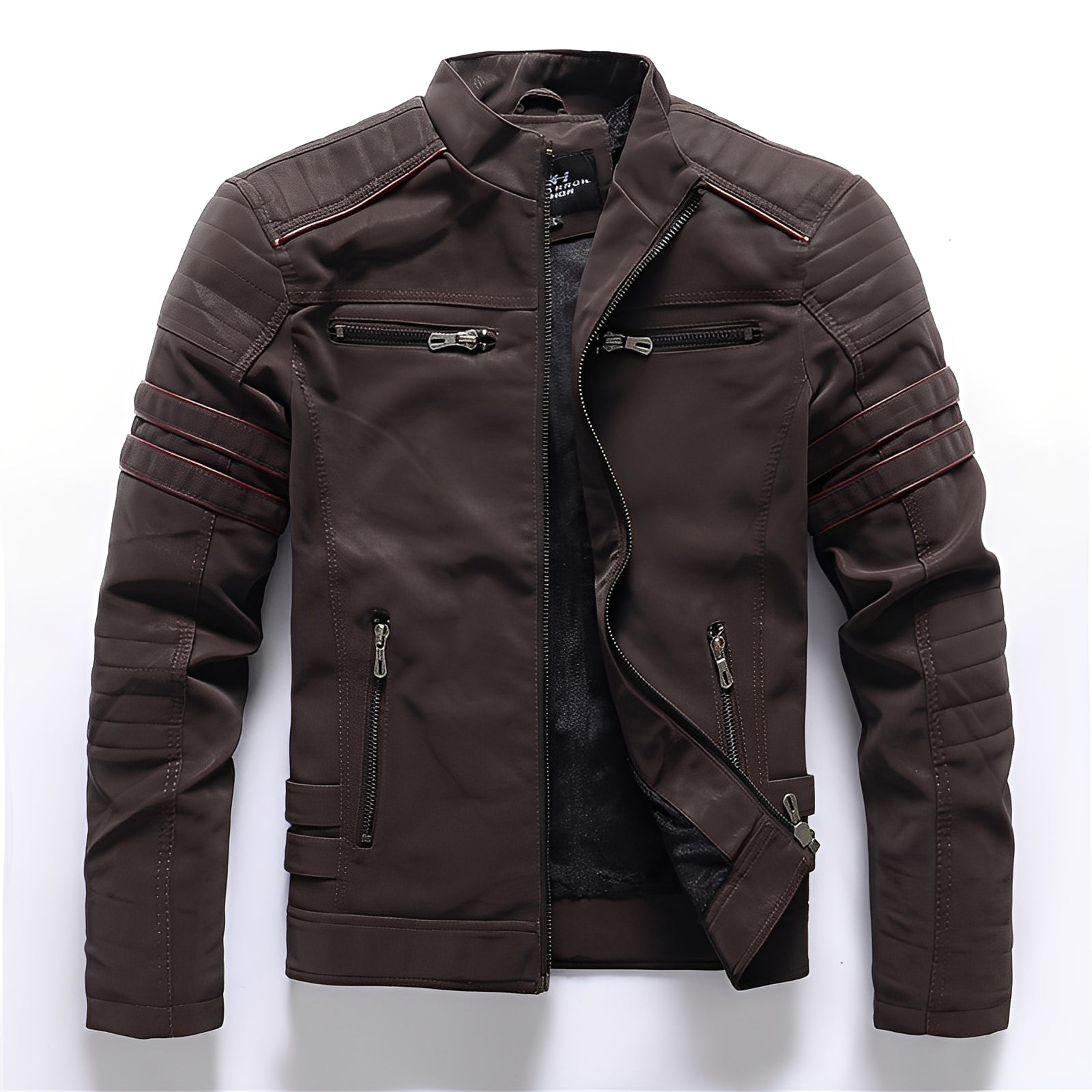 Stylish Motorcycle Leather Jacket for Men