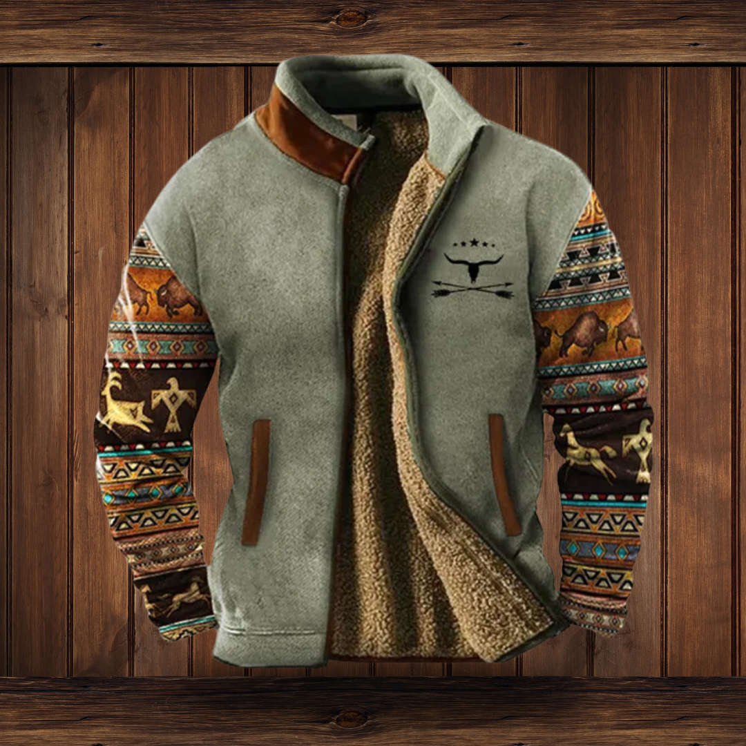 Men's Merino Fleece Outdoor Jacket with Lightweight Insulation & Breathable Design