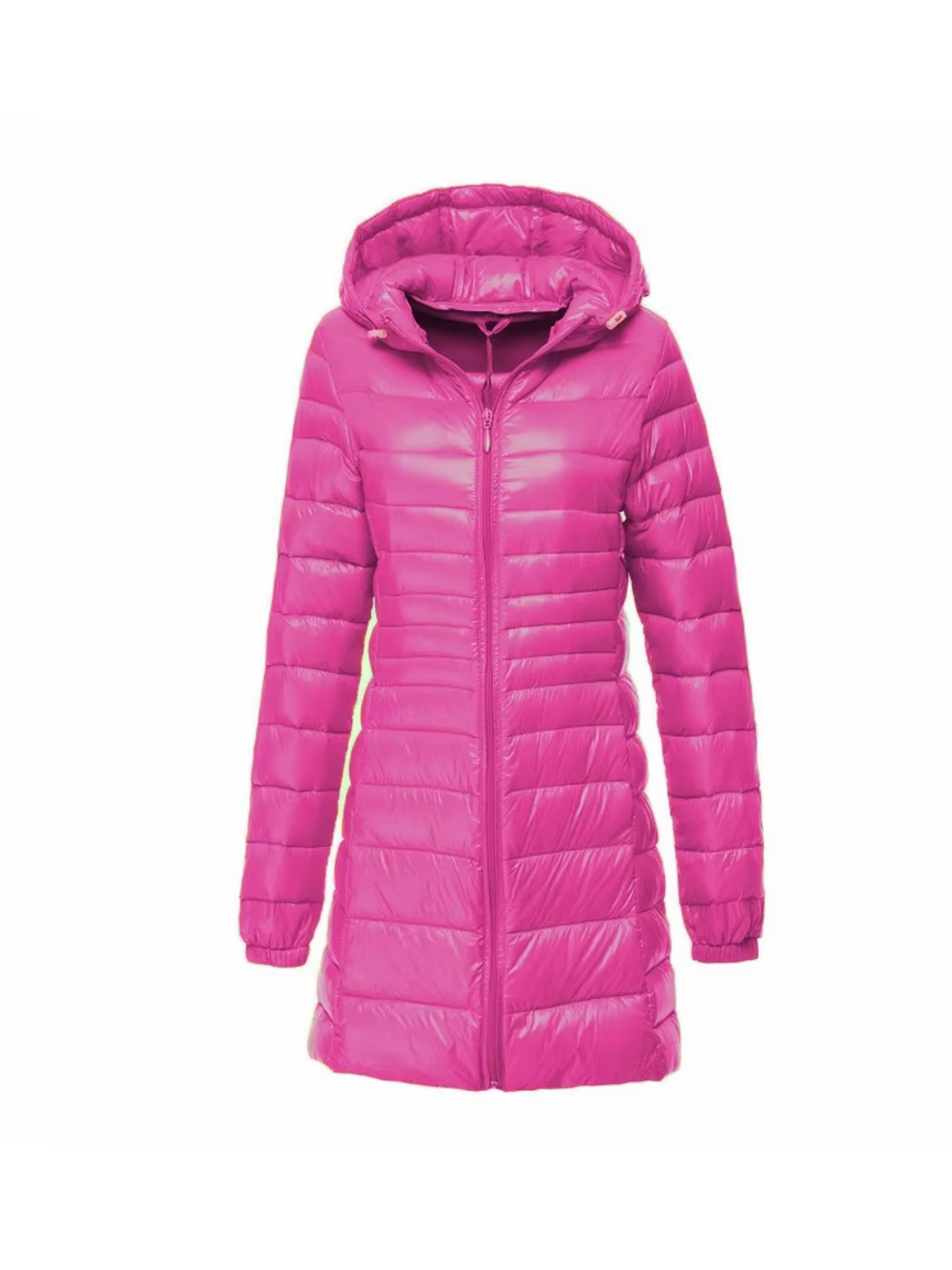 Women's Long Quilted Jacket Down Padded Lightweight Winter